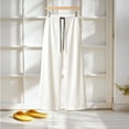 thumbnail image 5 of GERsome Womens Wide Leg Pants Soft Stretchy Drawstring Lounge Trousers with Pockets for Athletic Work Travel White Size 3XL, 5 of 7
