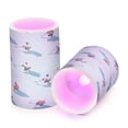 thumbnail image 7 of Yayeee Flameless Candles with Remote Flickering Battery Operated Multi Color Changing, Red Block Pattern, 7 of 7