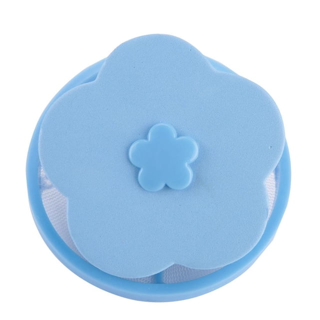 Rdeghly Plum Blossom-shape Flower Washing Machine Hair Removal Laundry Ball Floating Filter Mesh Bag, Laundry Filter Floating Laundry Bag, Laundry Filter Bag