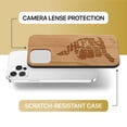 thumbnail image 6 of Case Yard Wooden Case Outside Soft TPU Silicone Slim Fit Shockproof Wood Phone Cover for Girls Boys Men and Women Supports Wireless Charging Aloha Hand Sign Design case for iPhone-12-Pro-Max, 6 of 7