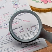 Carson JS HandHeld Series 3.0-inch 2.5x Lens with 5x Spot Lens Rimmed Magnifier Ergonomic Magnifying Glass