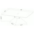 thumbnail image 6 of Jenny Glass Top Stainless Steel Coffee Table Chrome, 6 of 6