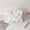 White, variant on Bow Color Cosmetic Bag for Women, Solid Color Toiletry Organizer Pouch, Travel Makeup Storage Bag for Bathroom and Suitcase(White)