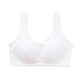 thumbnail image 1 of MIASHUI Girls Sports Bra Seamless Elastic Cotton Bras Wide Straps Bra,White,80, 1 of 4
