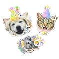 thumbnail image 5 of Guirnalda de papel para decoración de mascotas, banderines de feliz cumpleaños, suministros para fiestas de cumpleaños, gatos y perros, 13 banderas, 5 of 5