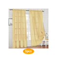 thumbnail image 1 of Nuevo color sólido Voile Sheer Cortina Cortinas de ventana de panel 100*200cm 3pcs Inevent CBP165523, 1 of 7