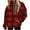 Red, variant on Fuzzy Hoodies for Women Classic Plaid Hooded Sweatshirt Pocket Sherpa Fleece Loose Sweater Pullover Christmas Tops (XL, Red)