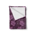 thumbnail image 2 of Spring Soft Flannel Fleece Throw Blanket, Hand Drawn Blossoming Petal Silhouettes and Outlines Botanical Pattern, Cozy Plush for Indoor and Outdoor Use, 50" x 60", Dried Rose and Plum, by Ambesonne, 2 of 6
