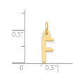 thumbnail image 4 of Diamond2Deal 14K Yellow Gold Small Slanted Block Letter F Initial Pendant for Women, 4 of 6