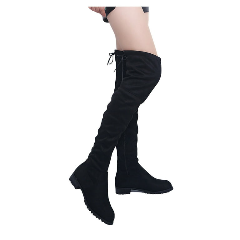 HSMQHJWE Over Knee Boots For Women Lace Up Long Boots Women HSMQHJWE Over Knee Boots For Women Lace Up Long Boots Women