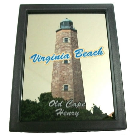 - Virginia Beach Old Cape Henry Lighthouse Mirror Fridge Magnet