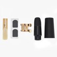 thumbnail image 1 of Cergrey Soprano Sax Saxophone ABS Mouthpiece with Cap Metal Buckle Reed Pads Musical Instruments, Sax Accessory, Soprano Sax Mouthpiece, 1 of 1