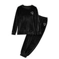 thumbnail image 5 of CHUMUD Women's Winter Thermal Pajama Set, Pullover Fleece Loungewear with Soft Cuffed Pants Warm Pullover Sleepwear Sets, 5 of 5