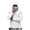 White_001, variant on Domuza Mens Sun Protection Fishing Shirts Upf 50  Long Sleeve Hoodie T Shirts Summer with Face Mask Uv Rash Guard Hiking Tops Beige XXL