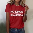 thumbnail image 2 of HXWCHs T-Shirt Uni pour Femme Grande Taille Mode Décontractée T-Shirt à Col Rond pour Femme à Manches Courtes Imprimé Haut pour Tous les Jours TG Rouge, 2 of 4