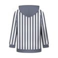 thumbnail image 5 of Azrian Women’s Striped Full Zip Hoodie Sweatshirt,Ladies Long Sleeve Hooded Outerwear Sizes S-3XL, 5 of 6