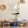 thumbnail image 2 of Birds Tapestry, Two Birds on a Branch Singing Love Songs Friend Valentine Couple Hope Living, Wall Hanging for Bedroom Living Room Dorm Decor, 40W X 60L Inches, Cream Black White, by Ambesonne, 2 of 5