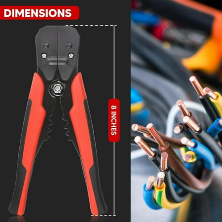 

XIAOGZHP Experience Seamless Wire Processing with this Efficient and Versatile 8-Inch XT-1-002 Self-Adjusting Wire Stripping Tool