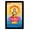 Black, variant on IBA Indianbeautifulart Goddess Lakshmi Picture Frame Religious Poster Black Wall Frame Deity Photo Frame Wall Decor For Home/ Office/ Temple-6 x 8 Inches
