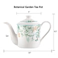 thumbnail image 4 of Bone China Teapot Floral Teapot 1.15-qt. (1.1 L) The Green Leaves Tea Pot Tea Brewer for Tea or Coffee Tea Kettle Kitchen Tea Pot, 4 of 10
