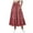Red, variant on yueewhu Women's Smocked High Waist Maxi Skirt Casual Boho Long Skirts with Pockets (Red, XL)