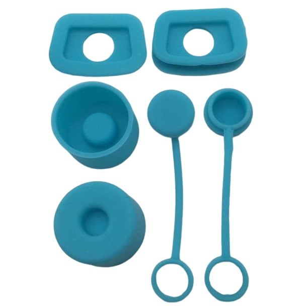 Tapón Antiderrames Silicona para 6 Uds. Antifugas () Azul
