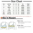 thumbnail image 3 of Ndbuld Womens Sports Bra Padded Sports Bra Women's Fixed Cup Open Front Plus Size Thin Tank Top Full Cup Bra Clearance & more savings, 3 of 4