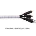 thumbnail image 4 of Alex Tech 100Ft - 1/4 Inch Split Wire Loom Tubing - White, 4 of 4