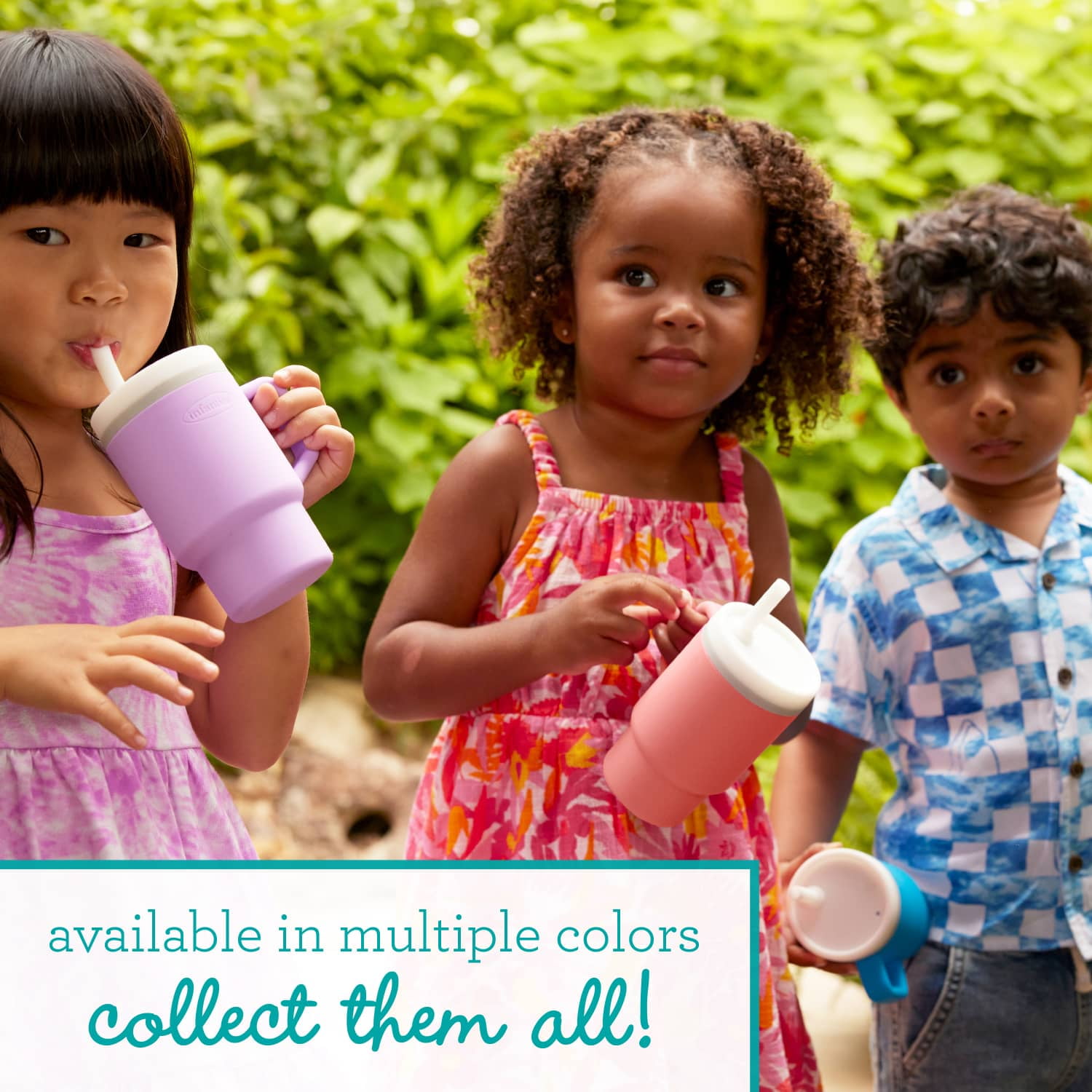 Infantino My 1st Tumbler – Adorable 9 oz. Training Cup with Toddler-Friendly Straw and Handle, Melon
