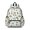 Tractor and Wheelbarrows White Pattern, variant on Tractor and Trucks White Pattern Cute School Backpack with Padded Back and Adjustable Shoulder Straps 13.4"x11"x4.7"