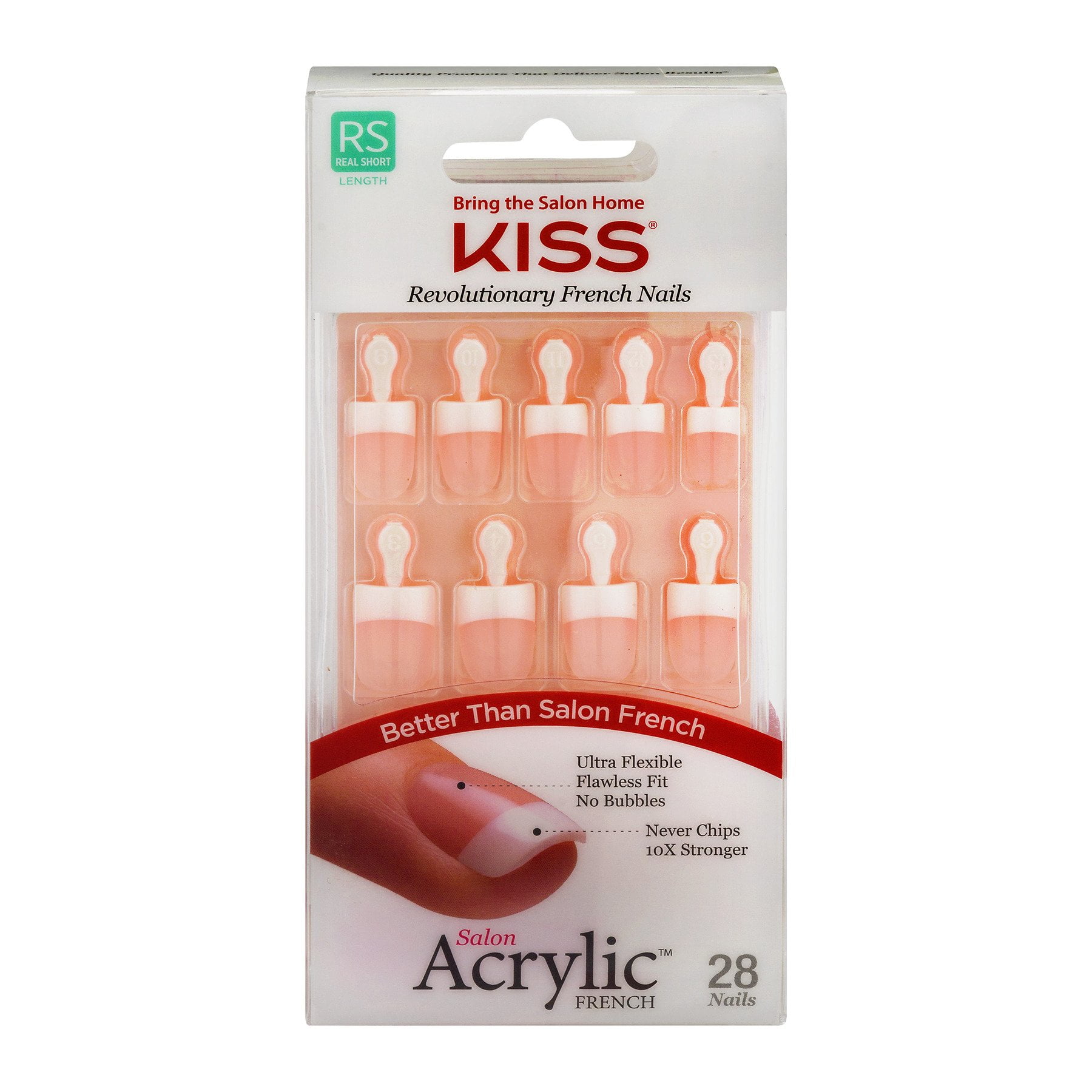 KISS Salon Acrylic French Nail Kit in Petite, Crush Hour