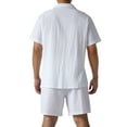thumbnail image 3 of Liacowi Men Two-piece Shorts Set Short Sleeve Shirt and Baggy Shorts, 3 of 5