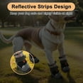 thumbnail image 5 of Unique Bargains 4pcs Dog Shoes Breathable Mesh Dog Shoes Dog Boots Paw Protectors Black Size 6 Width 2.55", 5 of 7