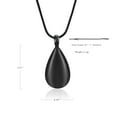 thumbnail image 3 of Teardrop Tree of life printed cremation pendant small urns for ashes keepsake urn necklace cremation ashes jewellery keepsake mini urns-Color Black, 3 of 4
