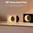 thumbnail image 4 of Haut-parleur Bluetooth Sans Fil avec Lampe d'Atmosphère de Lune et Horloge, 4 of 4