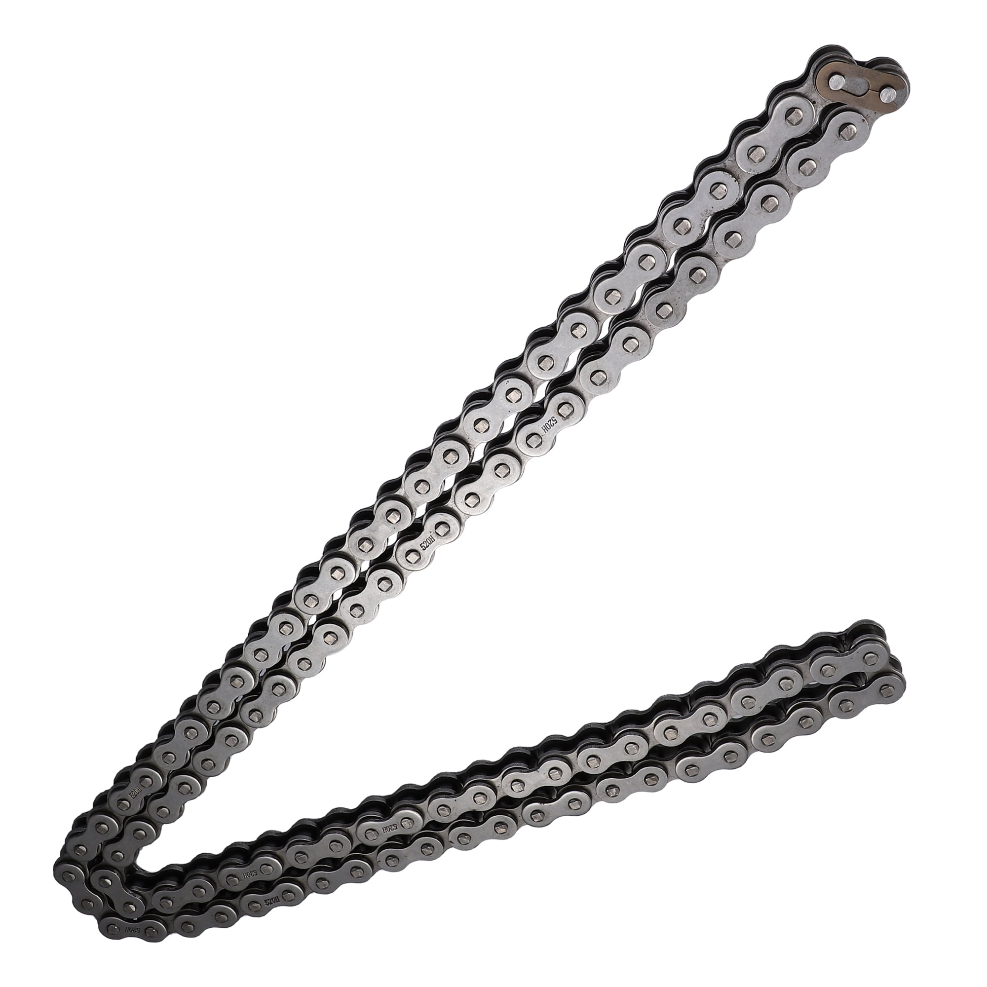 520 Motorcycle Chain 114 Link Non O Ring with Connecting Master Link for ATV Dirt Bike Walmart