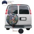 thumbnail image 4 of KAKALAD Cactus Floral Succulent Plants Nature 09 Spare Tire Cover Universal Vehicle Accessories Buckle Car Tools 17”in, 4 of 6