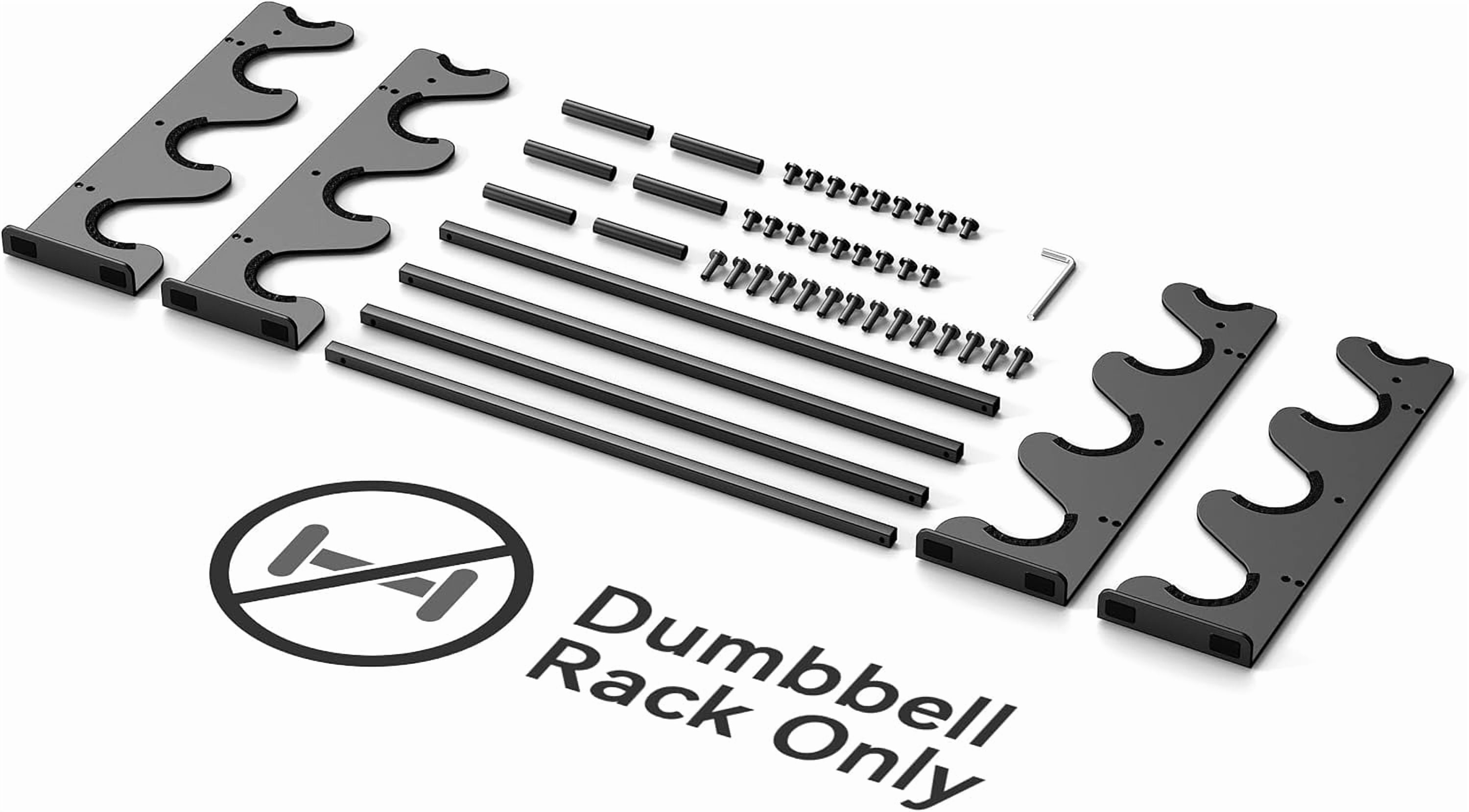 Heavy-Duty Dumbbell Rack Stand for Home Gym, 400LB Capacity Compact Free Weight Storage Organizer