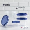 thumbnail image 3 of Plastic Food Deli Containers with Twist Top Lids - (32 Oz) - [3 Pack] - Soup & Food Storage Containers Takeout To Go - Airtight Plastic Containers, 3 of 5