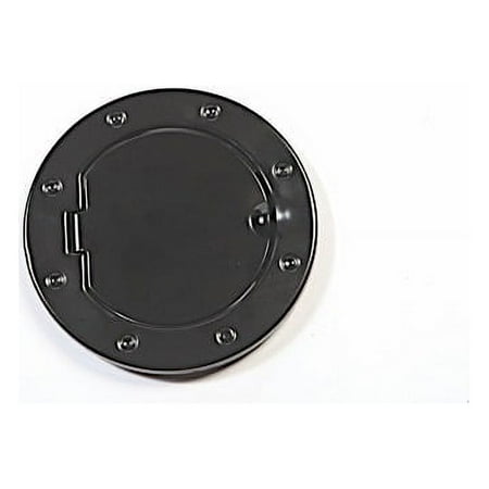 Rugged Ridge by RealTruck Gas Cap Door for Wrangler JK/JKU | Non-Locking, Black | 11229.02 | Compatible with 2007-2018 Jeep Wrangler JK