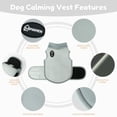thumbnail image 3 of Amztom Dog Anxiety Vest, Skin-Friendly Thunder Jacket for Dog Anxiety Relief, Comfort Calming Shirt for Fireworks, Vet Visits & Separation, Gray, XS, 3 of 9