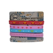C&D Visionary Wonder Woman/Superman Rubber Wristband 4 Pack