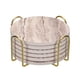 thumbnail image 4 of Portavasos, 1uds 1,77 - Hierro Metal Posavasos Almacenamiento Estante para Ambos Redondo y Cuadrado, Capacidad para 4 Posavasos (Oro), 4 of 6