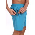 thumbnail image 3 of Mens Swim Trunks with Compression Liner 2 in 1 Quick Dry Bathing Suit Beach Shorts with Zipper Pockets, 3 of 7