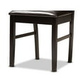 thumbnail image 7 of Baxton Studio Nada Modern and Contemporary Dark Brown Faux Leather Upholstered and Dark Brown Finished Wood 5-Piece Dining Set, 7 of 7
