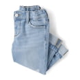 thumbnail image 3 of The Children's Place Toddler Girls Ripped Roll Cuff 90s Straight Jeans, Sizes 12M-5T, 3 of 4