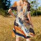 thumbnail image 5 of Vestido de manga corta estilo retro de Indy Racer, vestido de verano para mujer , vestido de moda para mujer, 5 of 7