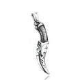 thumbnail image 5 of VIVIDELLE Mens Stainless Steel Punk Knife Dagger Pendant Necklace Men, 5 of 6