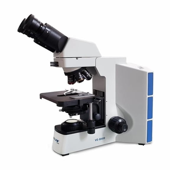 Velab VE-B400 Binocular Biological Microscope with Koehler Illumination & Plan Achromatic Objectives