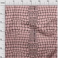 thumbnail image 2 of oneOone Cotton Poplin Light Pink Salmon Fabric Crocodile Animal Skin Sewing Fabric By The Yard Printed Diy Clothing Sewing Supplies 42 Inch Wide, 2 of 4